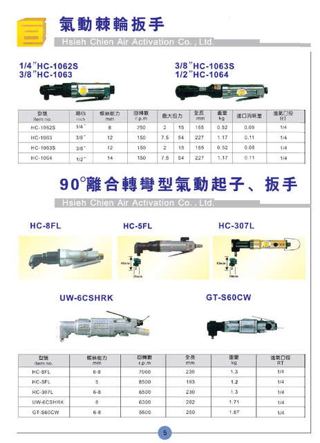 Pneumatic ratchet wrench